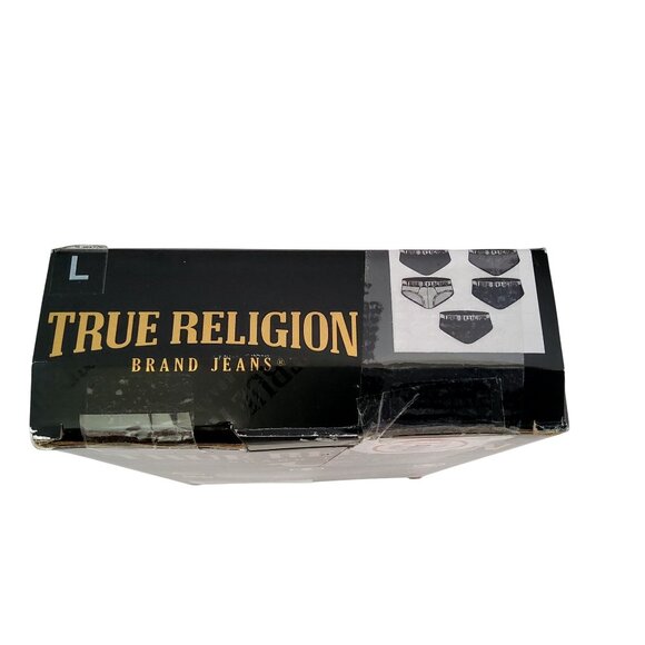 True Religion Mens Briefs 5-Pack Premium Cotton Underwear Size L - Picture 3 of 4